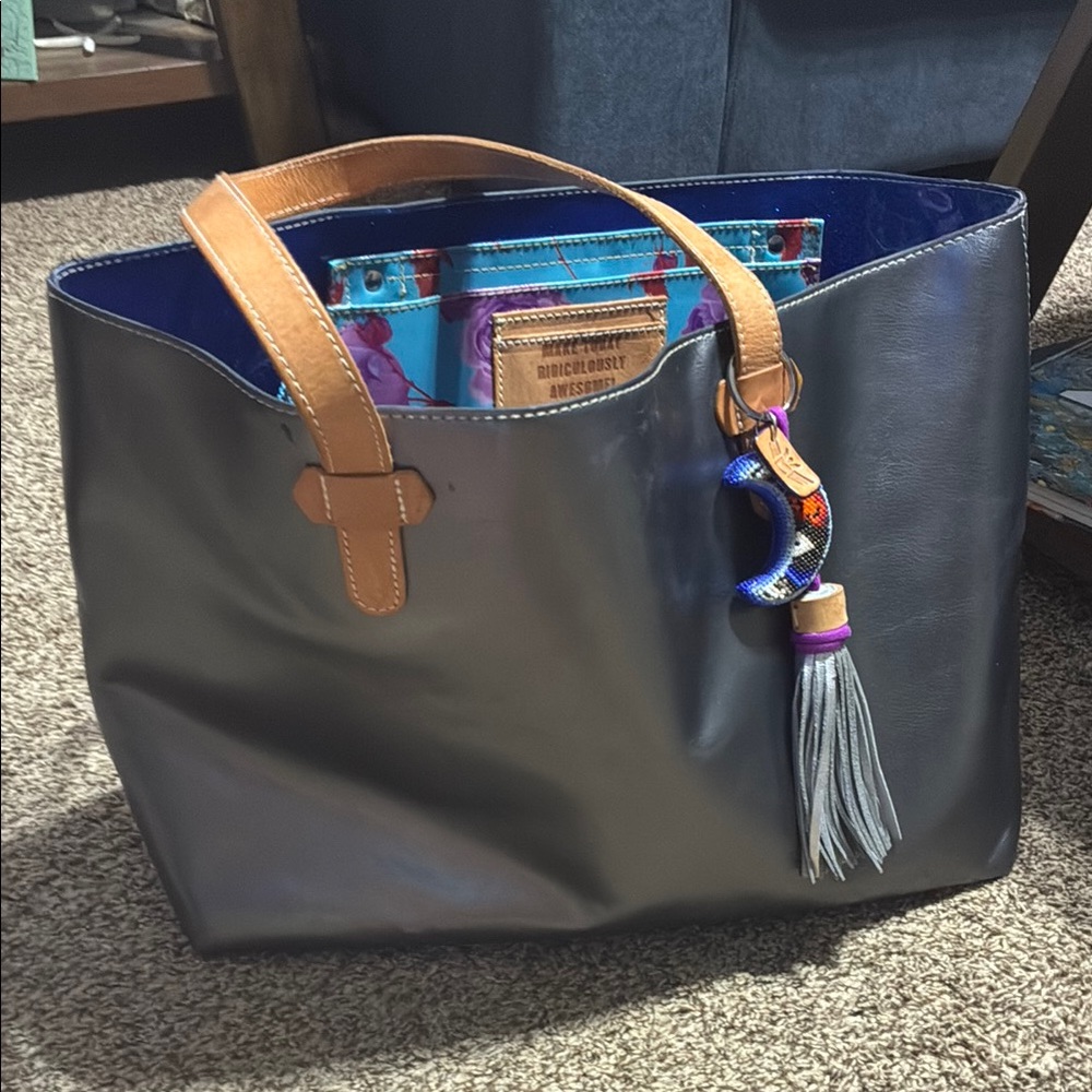 Consuela Authentic Elegant silver Women's Tote Bag